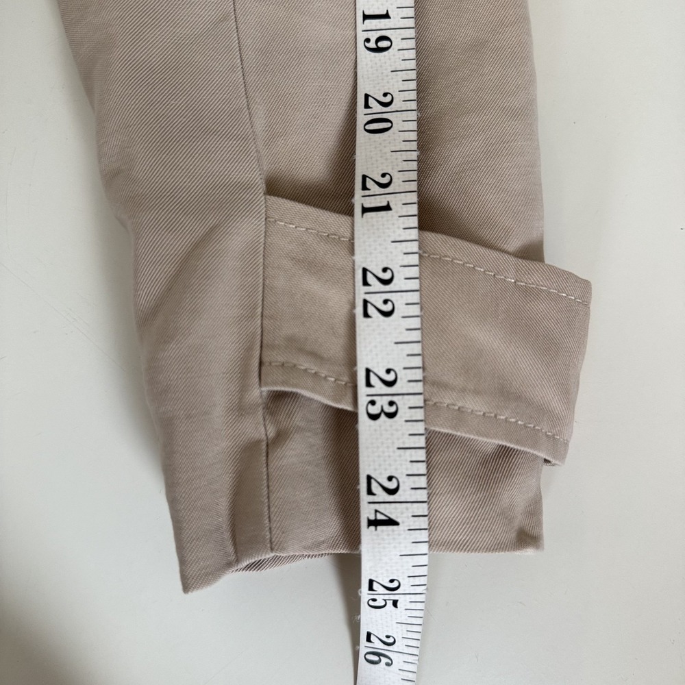Banana Republic Women's Trench Coat Size S Beige Lightweight Belted - Picture 10 of 11